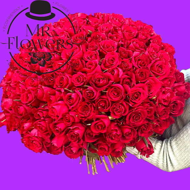 Ramo de 200 rosas - Florería by Mr. Flowers