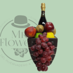 Arreglo Frutal con Vino