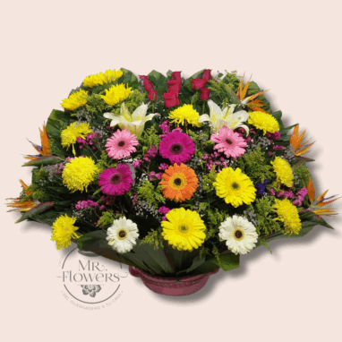Perrito flores 9 Flores a domicilio -Arreglo Grande del Mercado de Jamaica