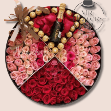 Arreglos para Hombres de Cumpleaños 15 Flores a domicilio -Box Mix Rosas 1