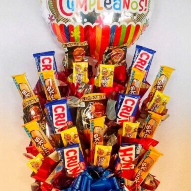 Arreglos para Hombres de Cumpleaños 14 Flores a domicilio -Chocolates Surtidos 1