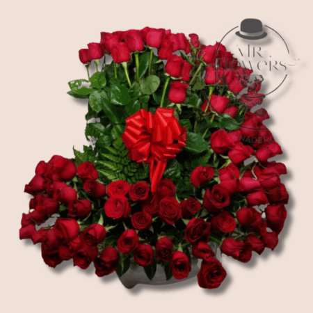 150 Rosas rojas en espiral - Image 1