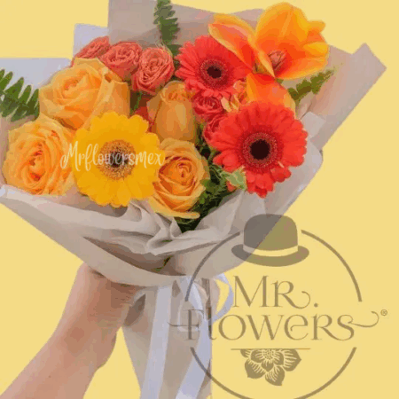 Ramo de Mini rosas, Rosas y Gerberas - Image 1