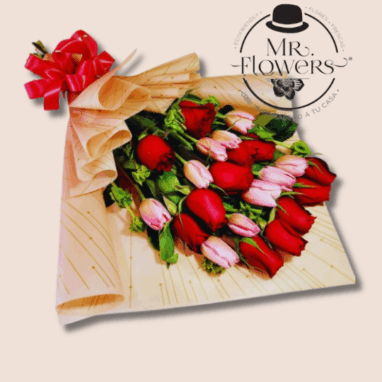 Ramo de Tulipanes con Rosas